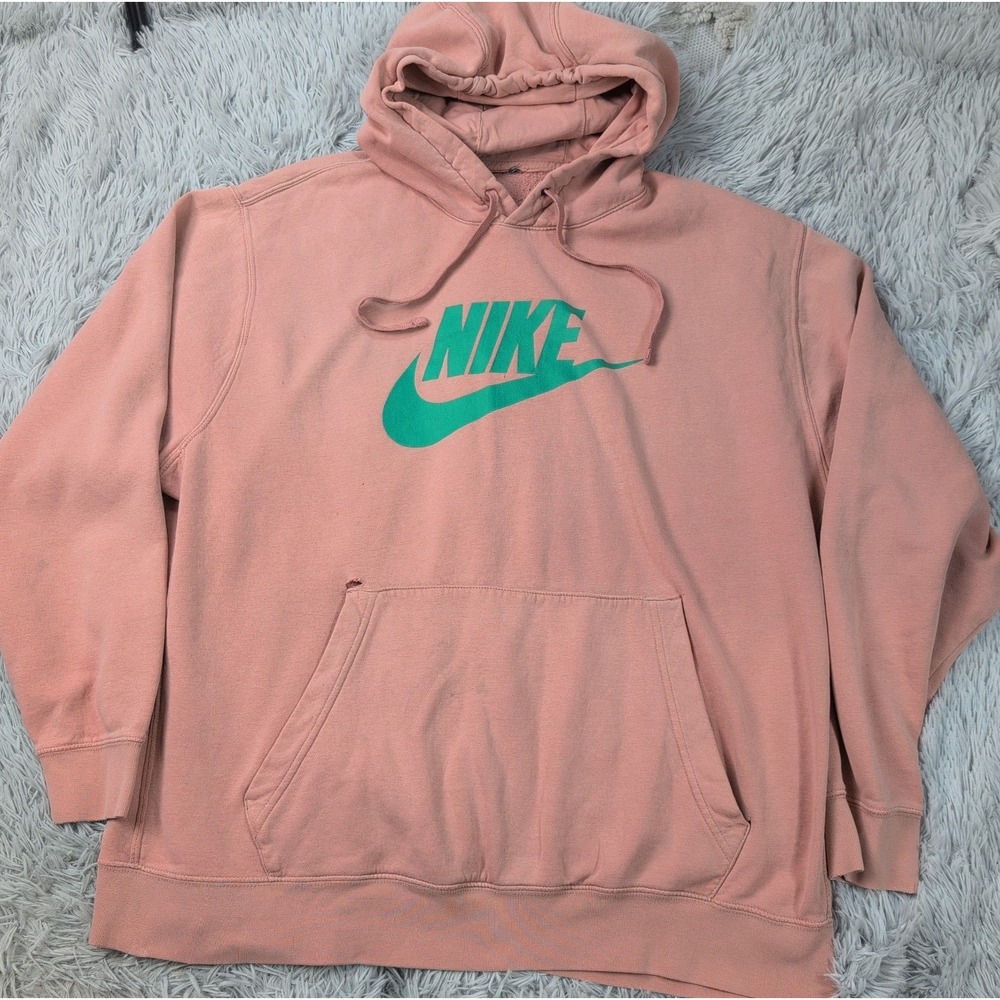 Nike Sweatshirt Womens 2XL Hoodie Swoosh Athletic Street Wear Pocket Chore